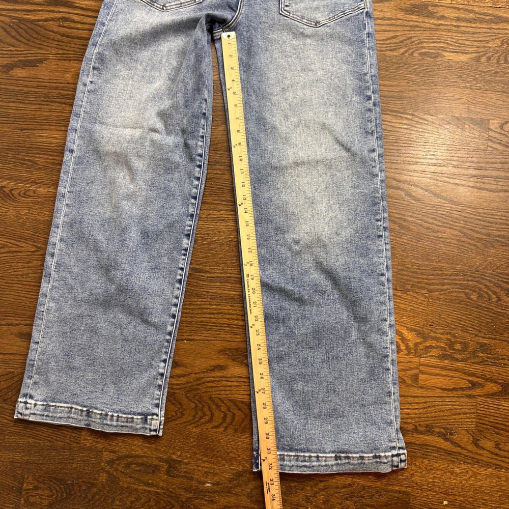 Risen Los Angeles Sammy Baggy Jean Women 13/31 Medium Wash High Rise Wide Leg - Picture 9 of 13